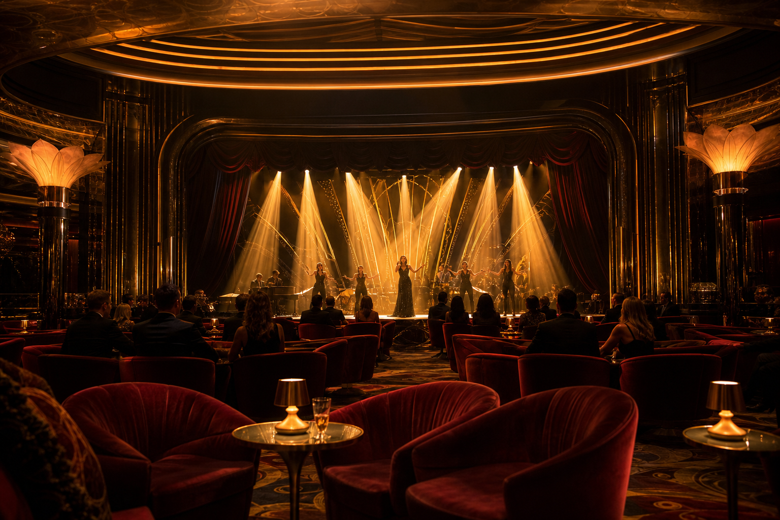 Oświetlenie sceny w Royale Theatre